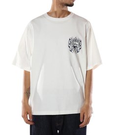 画像11: CALEE(キャリー) / VINTAGE TYPE FLAME LOGO PINSTRIPING S/ S TEE ＜NATURALLY PAINT DESIGN＞ (11)