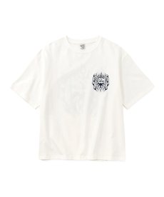 画像4: CALEE(キャリー) / VINTAGE TYPE FLAME LOGO PINSTRIPING S/ S TEE ＜NATURALLY PAINT DESIGN＞ (4)