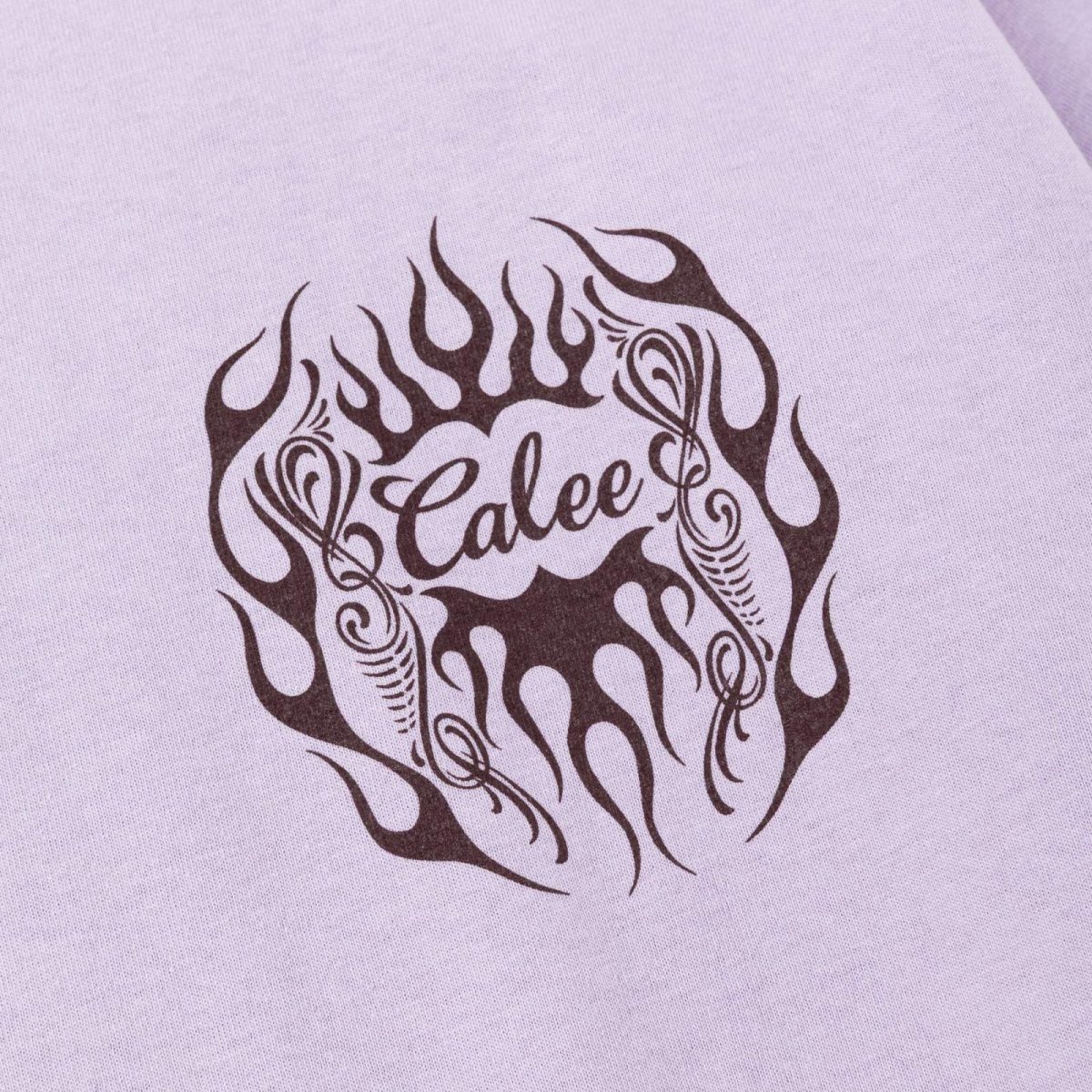 画像10: CALEE(キャリー) / VINTAGE TYPE FLAME LOGO PINSTRIPING S/ S TEE ＜NATURALLY PAINT DESIGN＞ (10)