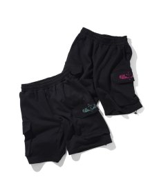 画像1: EL REIGN(エルレイン)  / “REVENGE” CROSS SWEAT CARGO SHORTS (1)
