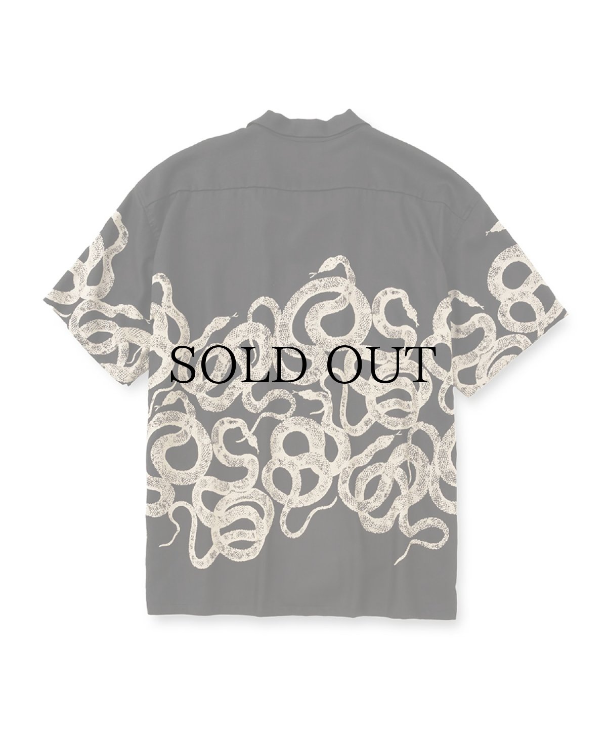 画像2: CALEE(キャリー) / SNAKE PATTERN PANEL S/S SH (2)