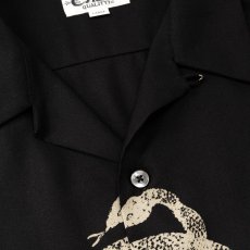 画像4: CALEE(キャリー) / SNAKE PATTERN PANEL S/S SH (4)