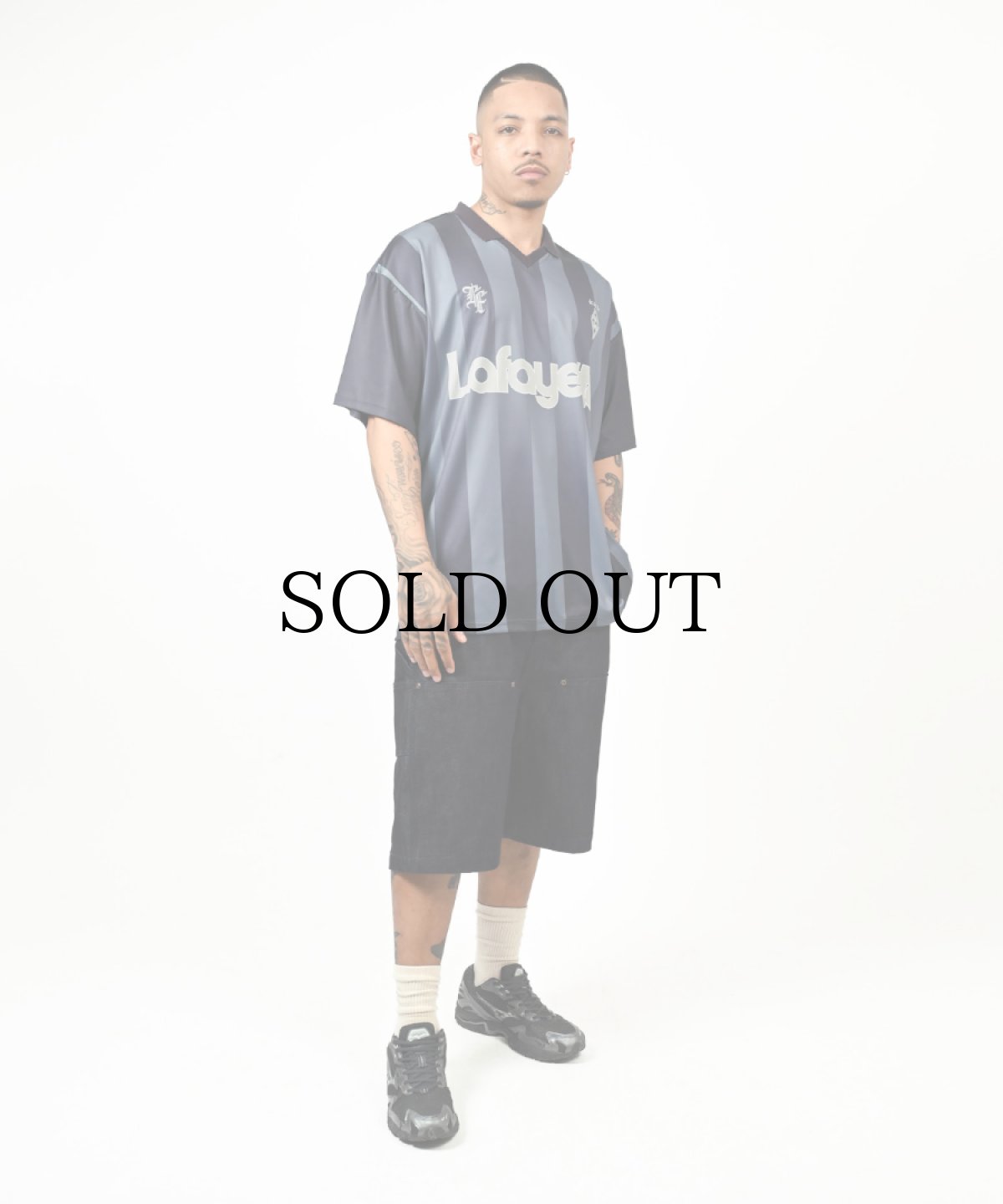 画像12: 【20%OFF】 LFYT(ラファイエット) / STRIPE SOCCER JERSEY (12)