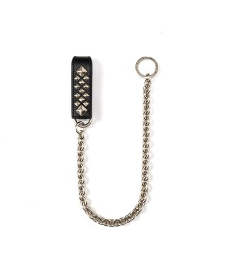 CALEE(キャリー) ウォレットチェーン STUDS & KNITTING LEATHER SMART