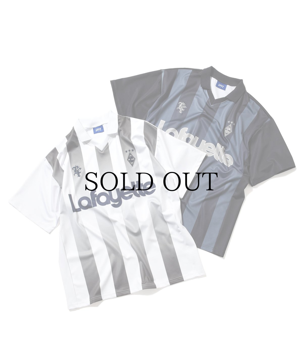 画像1: 【20%OFF】 LFYT(ラファイエット) / STRIPE SOCCER JERSEY (1)