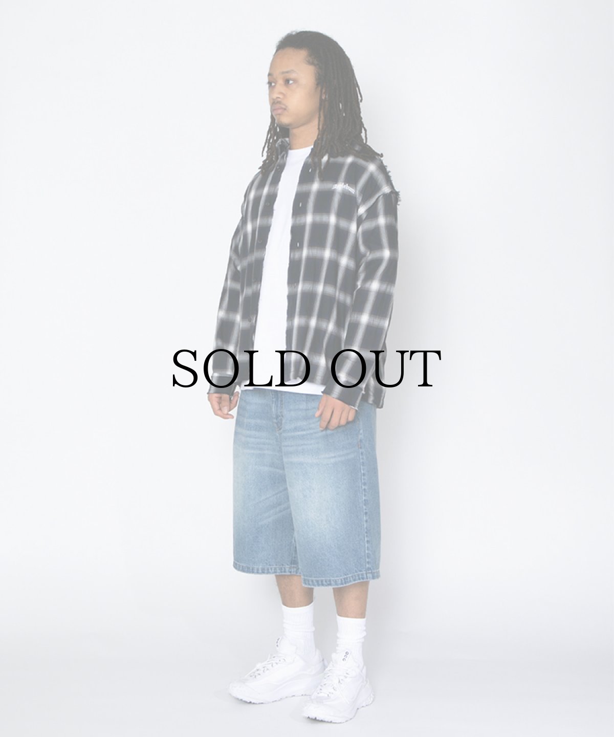 画像4: APPLEBUM(アップルバム) / Cut Off Ombre Check Shirt (4)