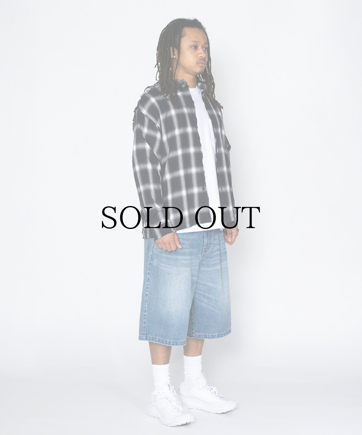 画像7: APPLEBUM(アップルバム) / Cut Off Ombre Check Shirt (7)