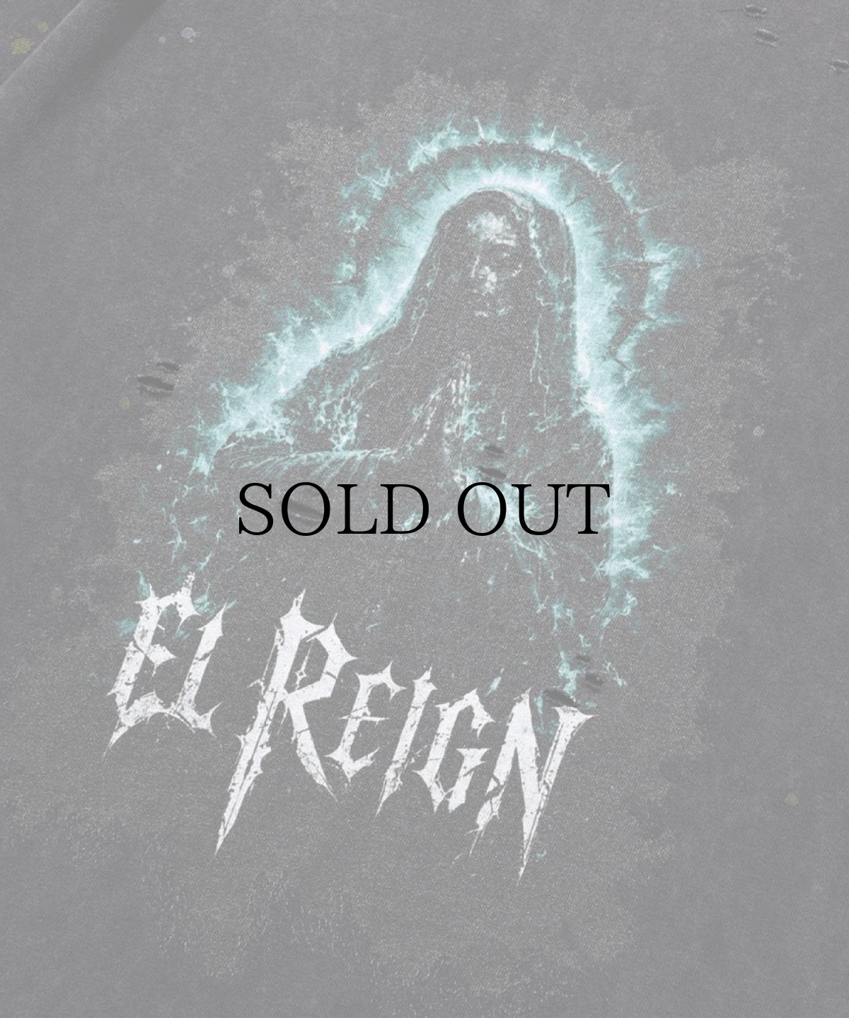 画像4: EL REIGN(エルレイン) / “GOAT OF MARIA” DAMAGE SHORT SLEEVE (4)