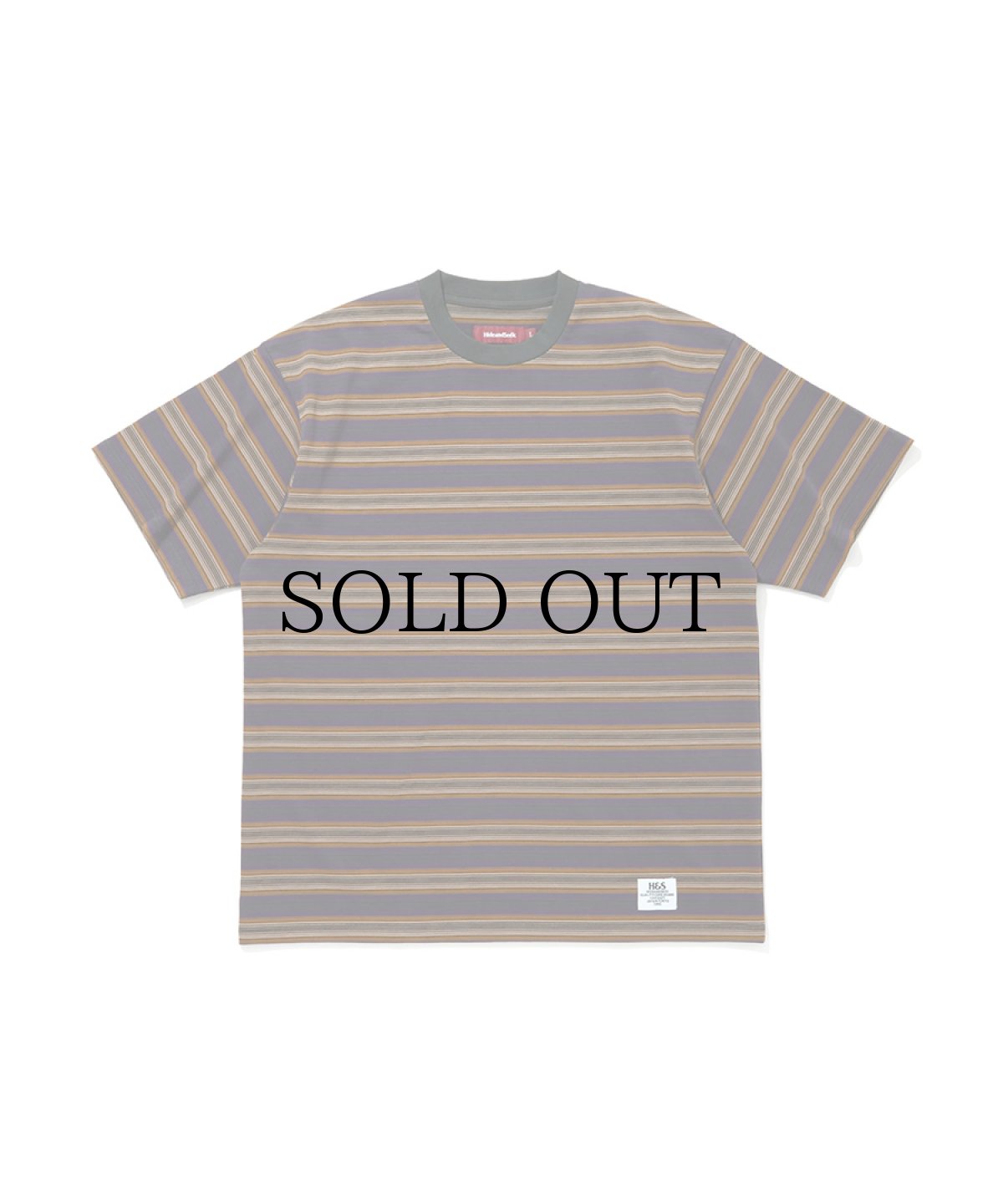 画像2: HIDEANDSEEK(ハイドアンドシーク) / Border S/S Tee(26ss) (2)