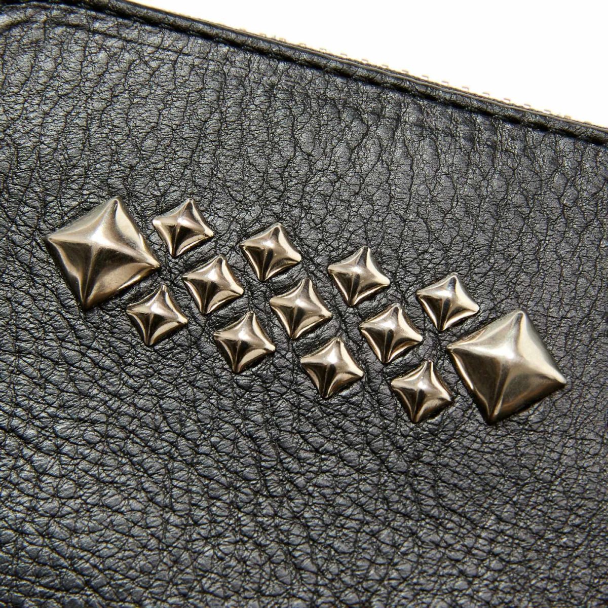 画像3: CALEE(キャリー) / STUDS LEATHER ZIP MULTI WALLET (3)