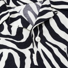 画像4: CALEE(キャリー) / ZEBRA FLAME PATTERN S/S SH (4)
