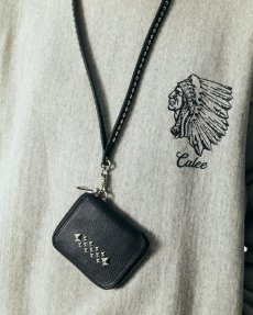 画像9: CALEE(キャリー) / STUDS LEATHER ZIP MULTI WALLET (9)