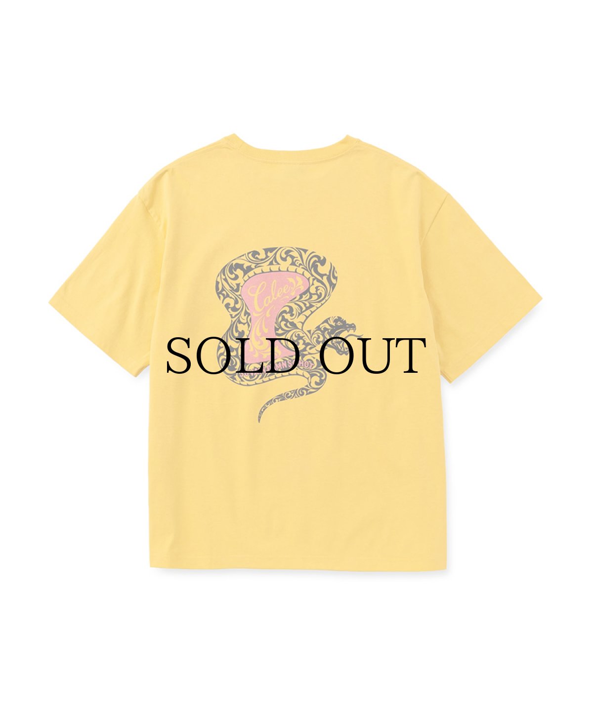画像4: CALEE(キャリー) / VINTAGE TYPE SNAKE LOGO POCKET TEE ＜NATURALLY PAINT DESIGN＞ (4)