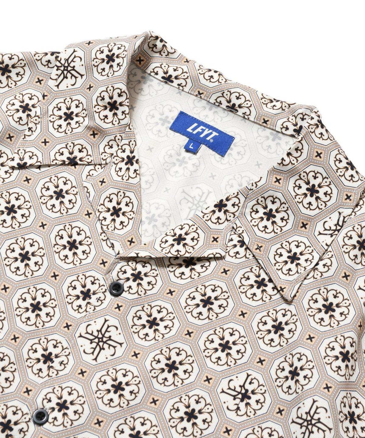 画像7: LFYT(ラファイエット) / ARABESQUE PATTERN OPEN COLLAR SHIRT (7)