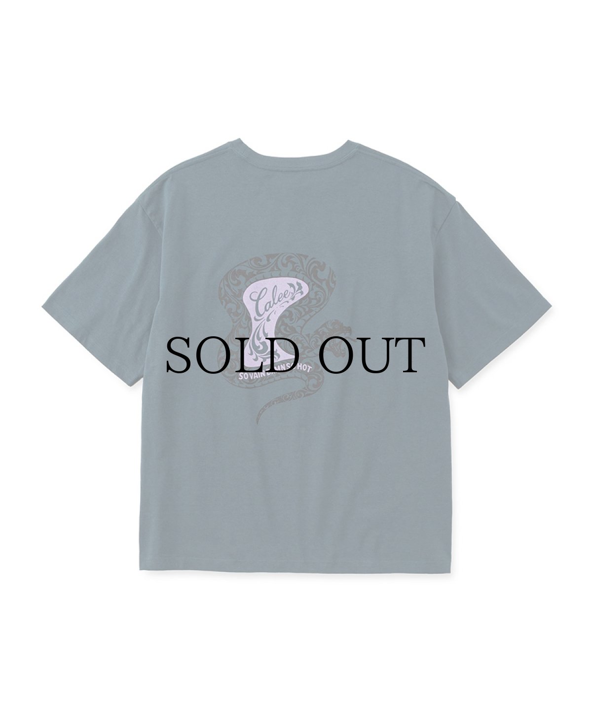 画像3: CALEE(キャリー) / VINTAGE TYPE SNAKE LOGO POCKET TEE ＜NATURALLY PAINT DESIGN＞ (3)