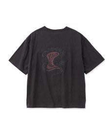 画像2: CALEE(キャリー) / VINTAGE TYPE SNAKE LOGO POCKET TEE ＜NATURALLY PAINT DESIGN＞ (2)