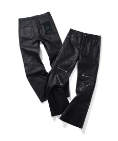 画像1: EL REIGN(エルレイン)  / BOOTCUT ZIP COATING PANTS (1)