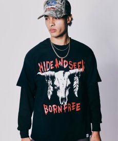 画像5: HIDEANDSEEK(ハイドアンドシーク) / Buffalo Skull S/S Tee(Front) (5)