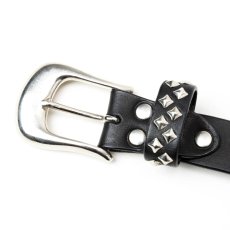 画像2: CALEE(キャリー) / STUDS LEATHER NARROW BELT ＜TYPE B＞ (2)