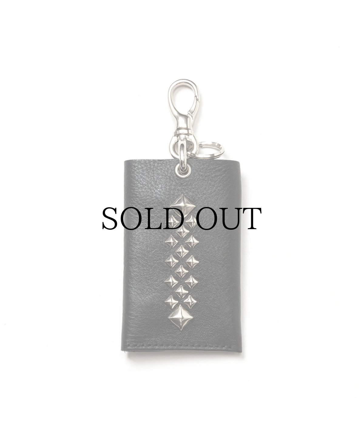 画像1: CALEE(キャリー) / STUDS LEATHER KEY CASE (1)