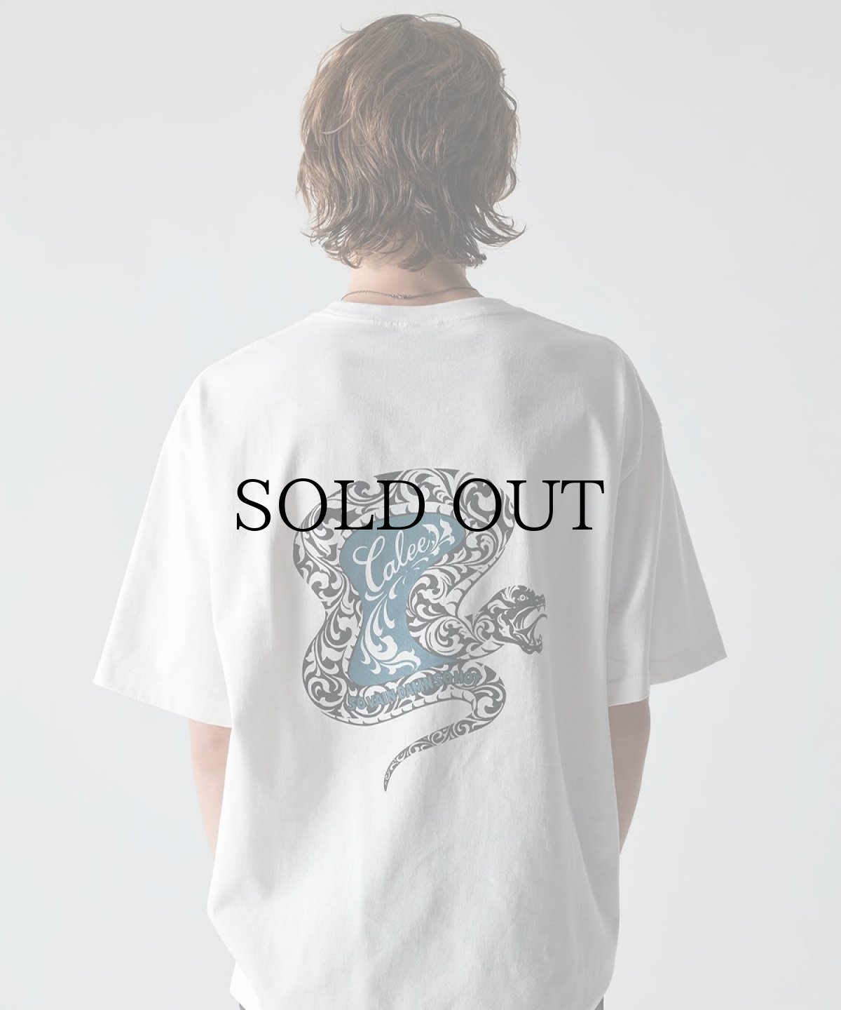 画像13: CALEE(キャリー) / VINTAGE TYPE SNAKE LOGO POCKET TEE ＜NATURALLY PAINT DESIGN＞ (13)