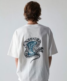 画像13: CALEE(キャリー) / VINTAGE TYPE SNAKE LOGO POCKET TEE ＜NATURALLY PAINT DESIGN＞ (13)