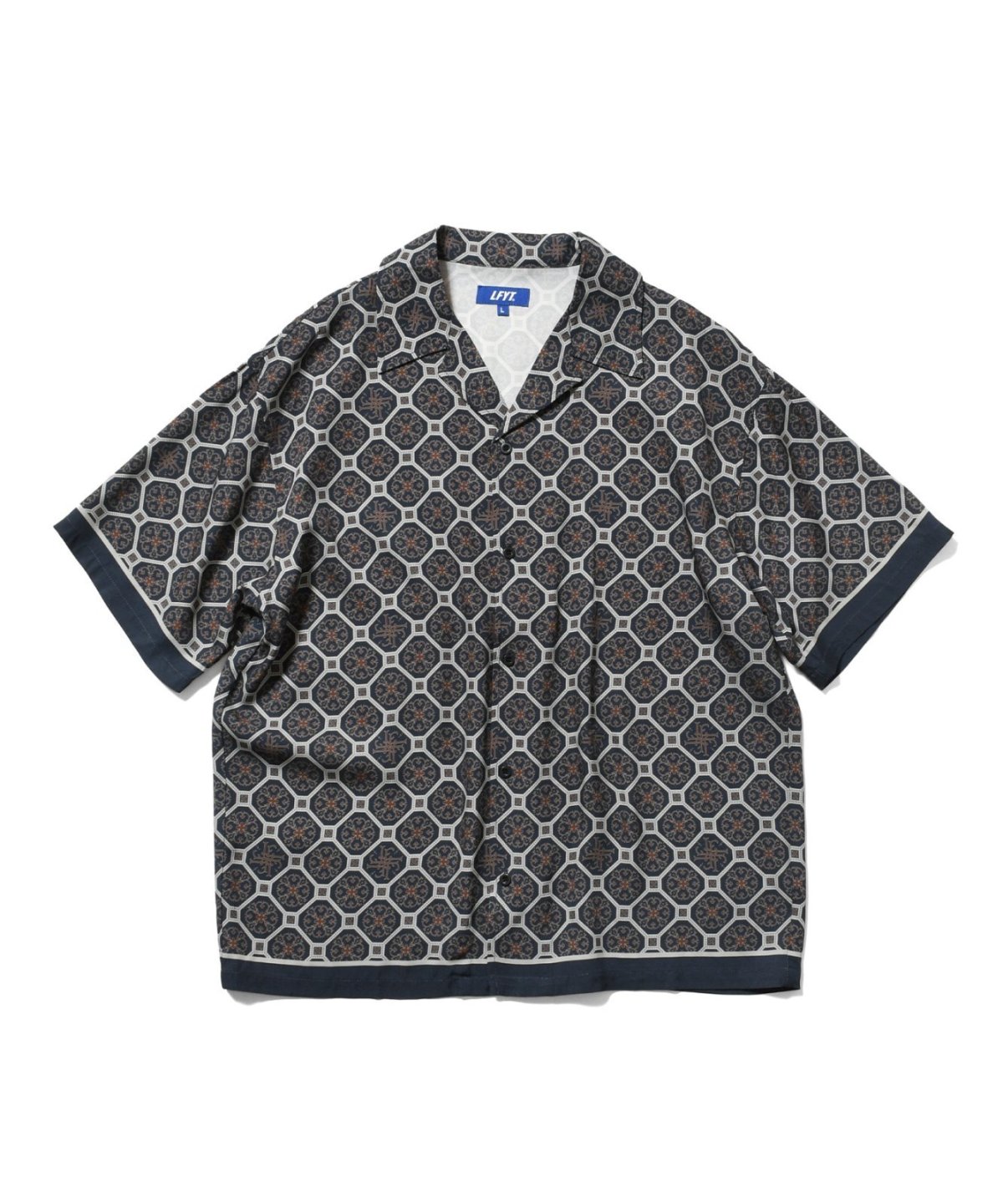画像2: LFYT(ラファイエット) / ARABESQUE PATTERN OPEN COLLAR SHIRT (2)