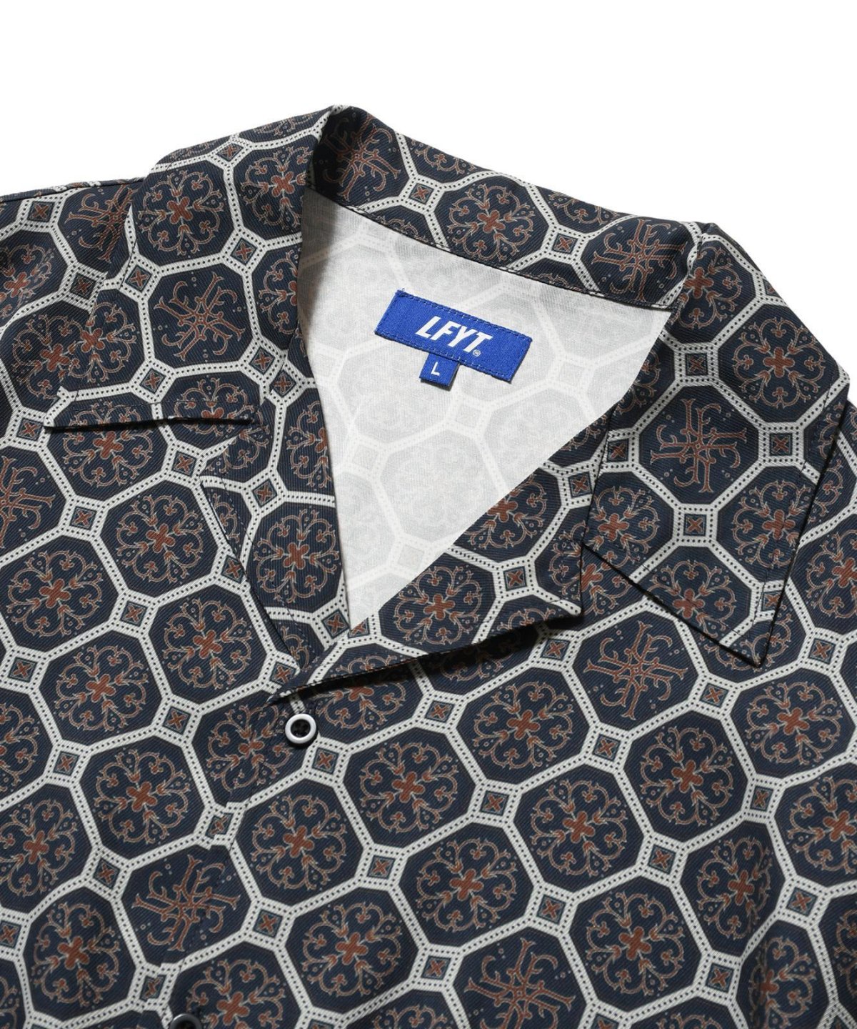 画像6: LFYT(ラファイエット) / ARABESQUE PATTERN OPEN COLLAR SHIRT (6)