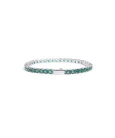 画像2: EL REIGN × $ole only /  EMERALD Tennis chain BRACELET (2)