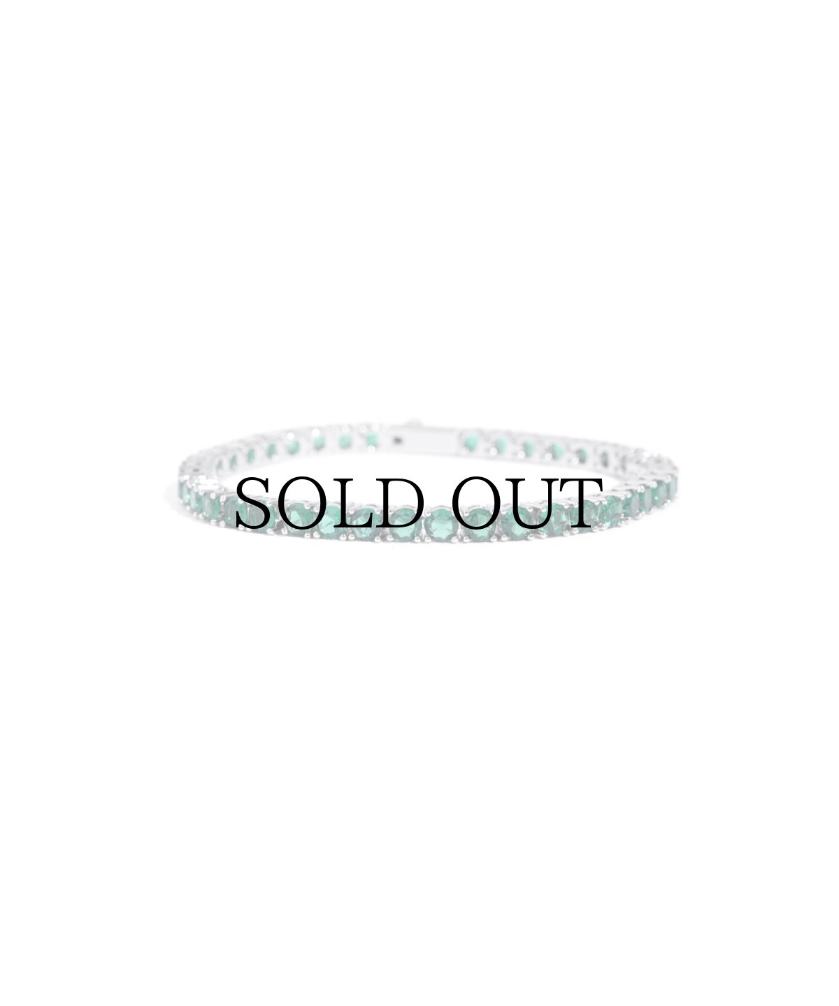 画像3: EL REIGN × $ole only /  EMERALD Tennis chain BRACELET (3)