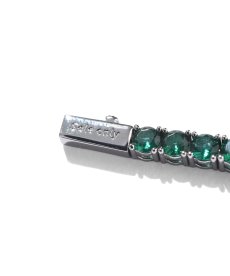 画像4: EL REIGN × $ole only /  EMERALD Tennis chain BRACELET (4)