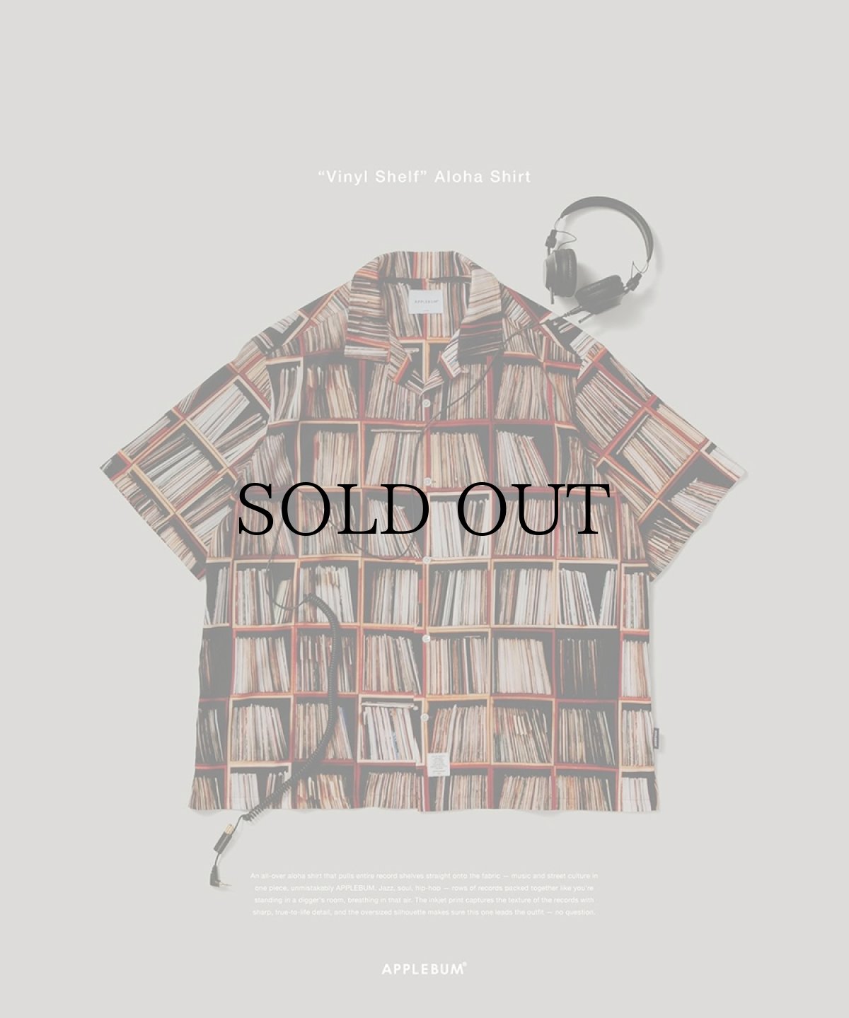 画像2: APPLEBUM(アップルバム) / “Vinyl Shelf” Aloha Shirt (2)
