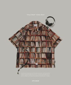 画像2: APPLEBUM(アップルバム) / “Vinyl Shelf” Aloha Shirt (2)