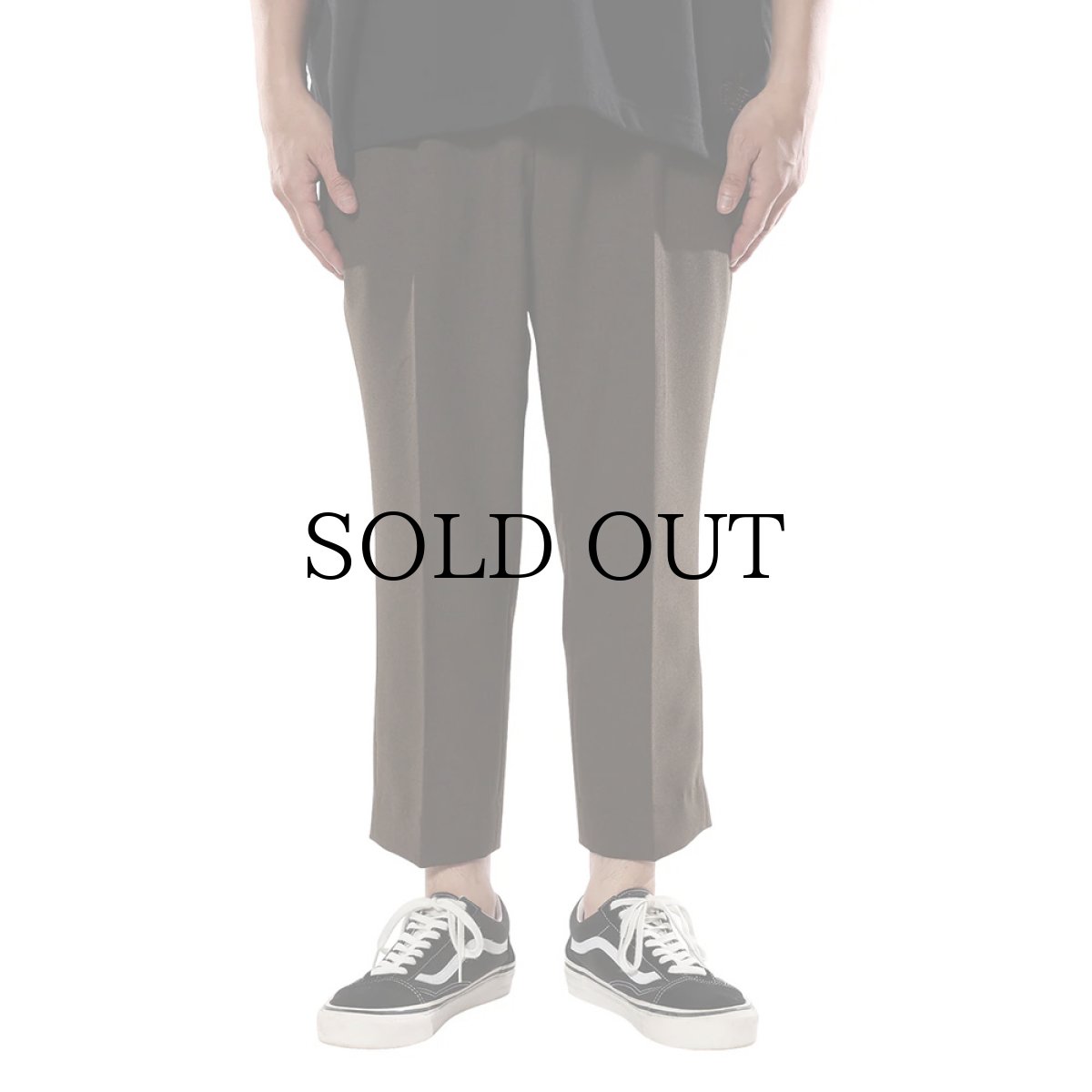画像9: CALEE(キャリー) / VINTAGE TYPE CROPPED SLACKS (9)