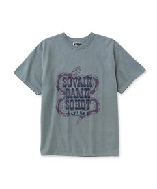 画像3: CALEE(キャリー) / GARMENT DYE SNAKE LOGO TEE ＜BARTHDAY WORKS DESIGN＞ (3)