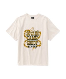 画像2: CALEE(キャリー) / GARMENT DYE SNAKE LOGO TEE ＜BARTHDAY WORKS DESIGN＞ (2)