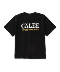 画像2: CALEE(キャリー) / GARMENT DYE CALEE LOGO TEE (2)