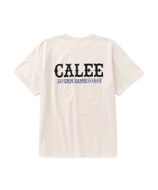 画像4: CALEE(キャリー) / GARMENT DYE CALEE LOGO TEE (4)
