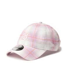 画像1: NEW ERA / 9TWENTY Ombre Plaid オンブレチェック ボストン・レッドソックス (1)
