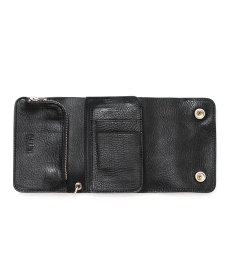 画像5: CALEE(キャリー) / STUDS LEATHER FLAP HALF WALLET (5)