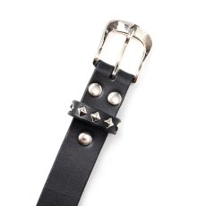 画像3: CALEE(キャリー) / STUDS LEATHER NARROW BELT (3)