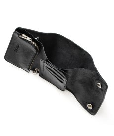 画像6: CALEE(キャリー) / STUDS LEATHER FLAP HALF WALLET (6)