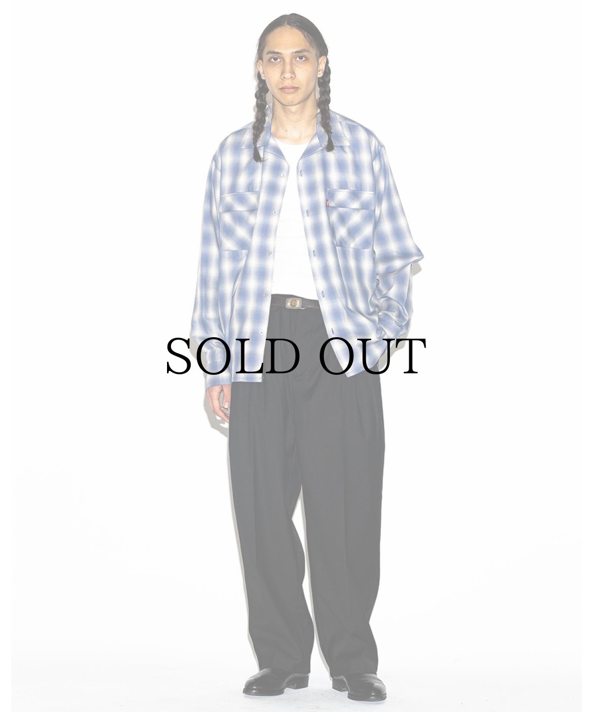 画像6: HIDEANDSEEK(ハイドアンドシーク) / Ombre Check L/S Shirt(26aw) (6)