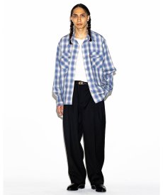 画像6: HIDEANDSEEK(ハイドアンドシーク) / Ombre Check L/S Shirt(26aw) (6)