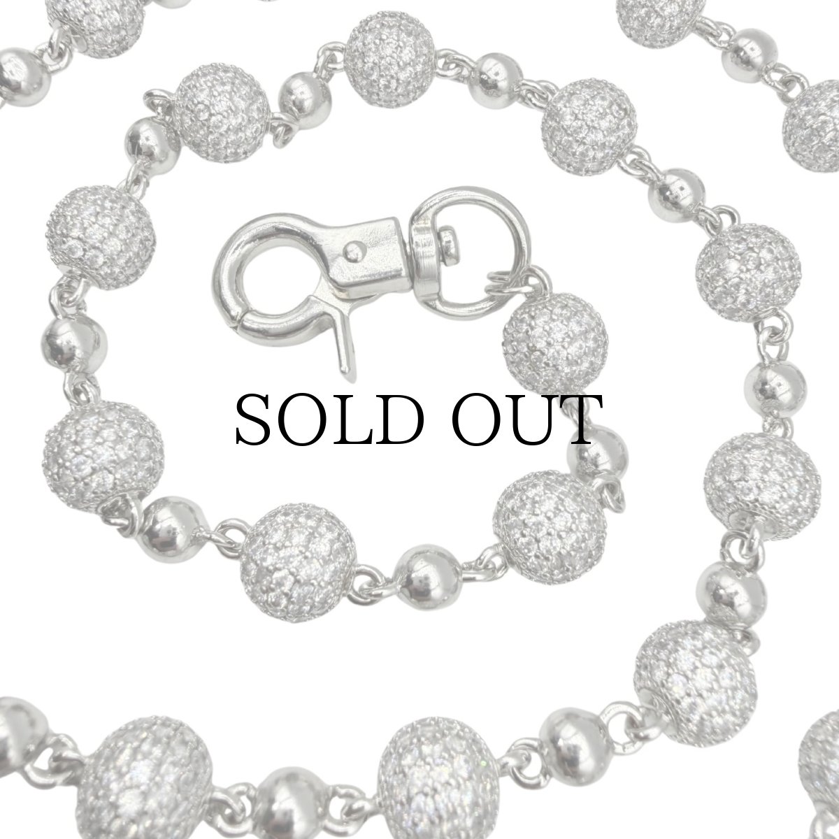 画像2: $ole only(ソールオンリー) / Sphere Wallet Chain 8mm 24inch (2)