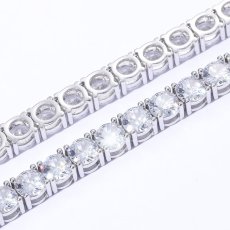 画像5: $ole only(ソールオンリー) / CZ Diamond 2mm Tennis Chain Necklace Silver 18inch (5)
