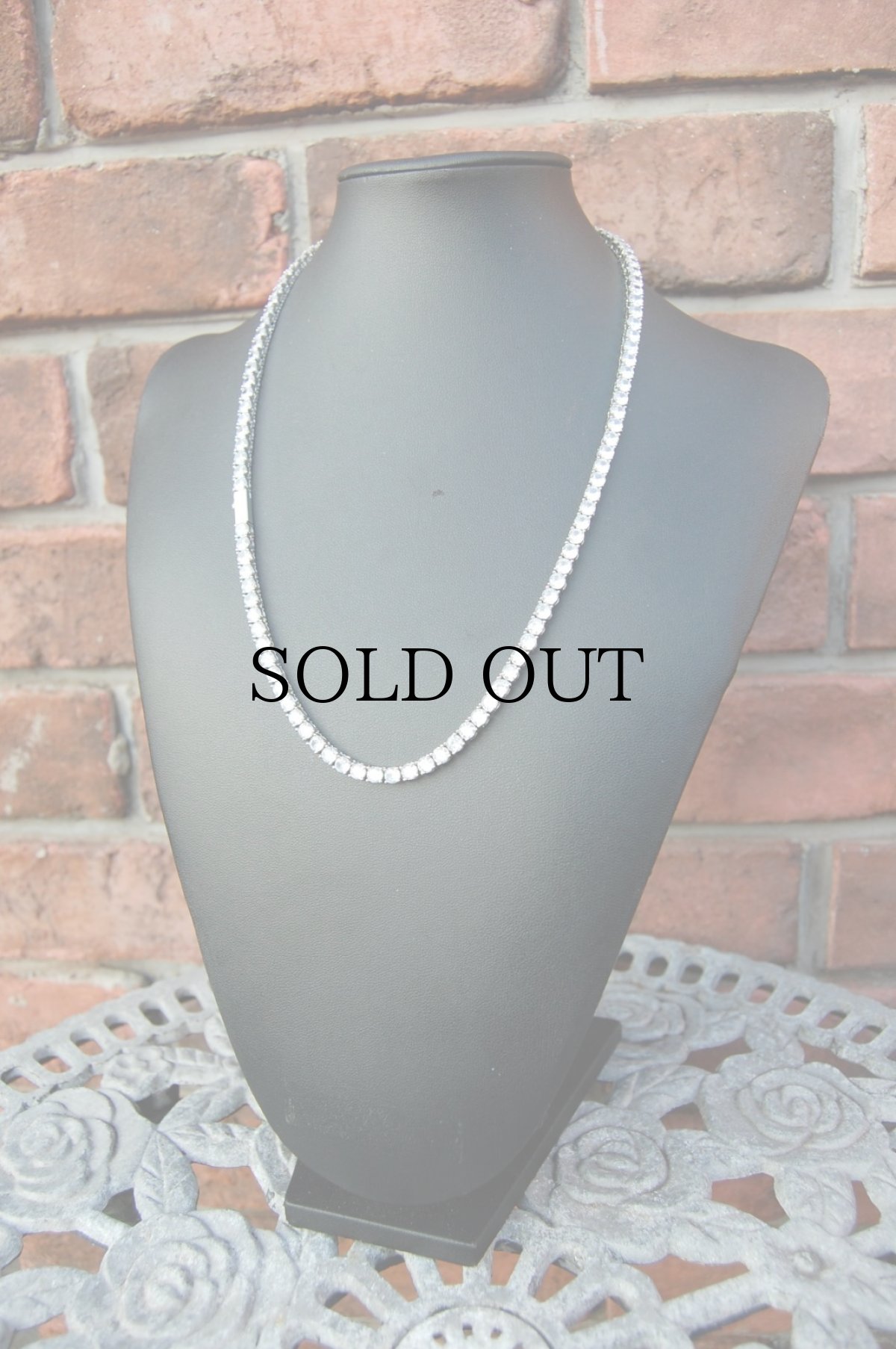 画像9: $ole only(ソールオンリー) / CZ Diamond 2mm Tennis Chain Necklace Silver 20inch (9)
