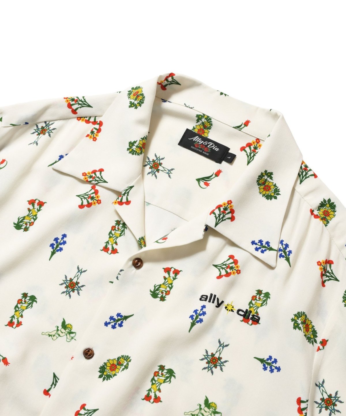 画像6: ALLY&DIA / FLOWER ALLOVER ALOHA SHIRTS (6)