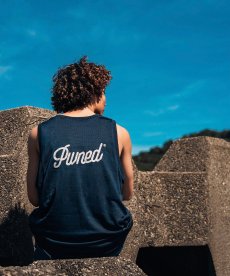 画像1: PWNED(パウンド) / DOUBLE FACE TANK TOP (REFLECTIVE PRINT & EMBROIDERED) (1)