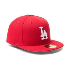 画像2: NEW ERA / 59FIFTY MLB Scarlet ロサンゼルス・ドジャース (2)